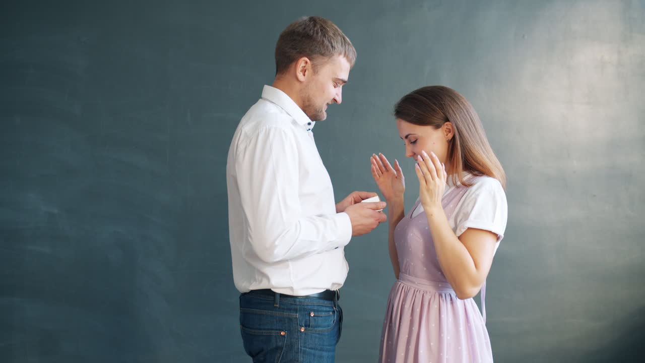 Man Proposing to Woman