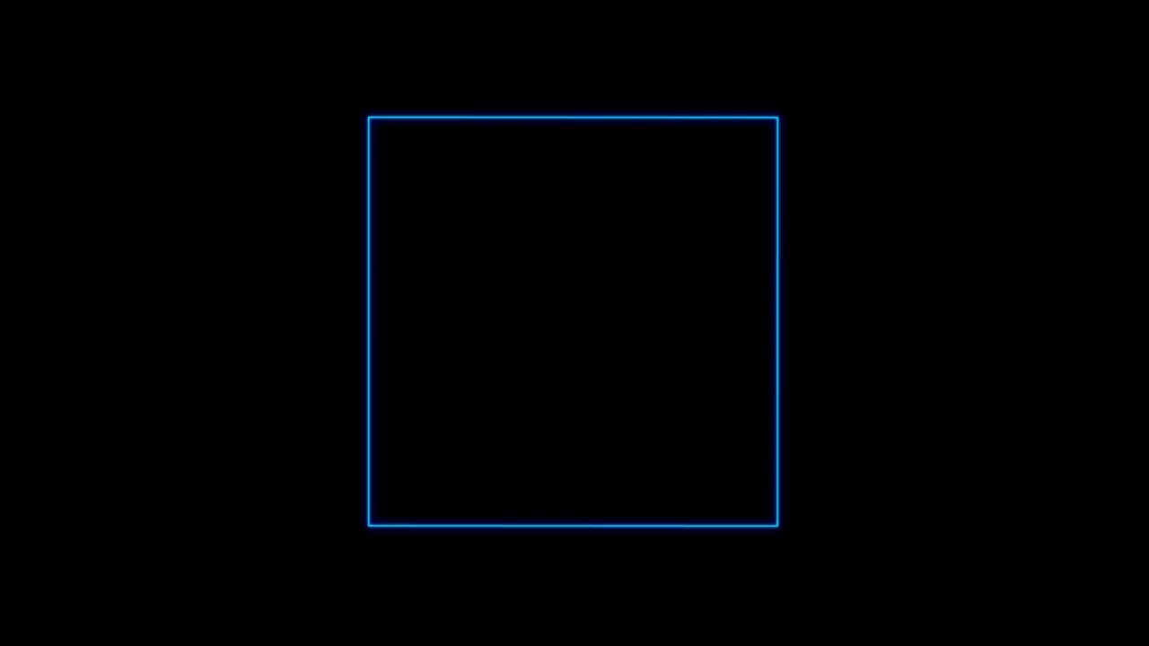 사각형 무 패턴 스트럼 루핑 애니메이션 반이는 네온 선 네온 사각형과 함께 추상적인 배경