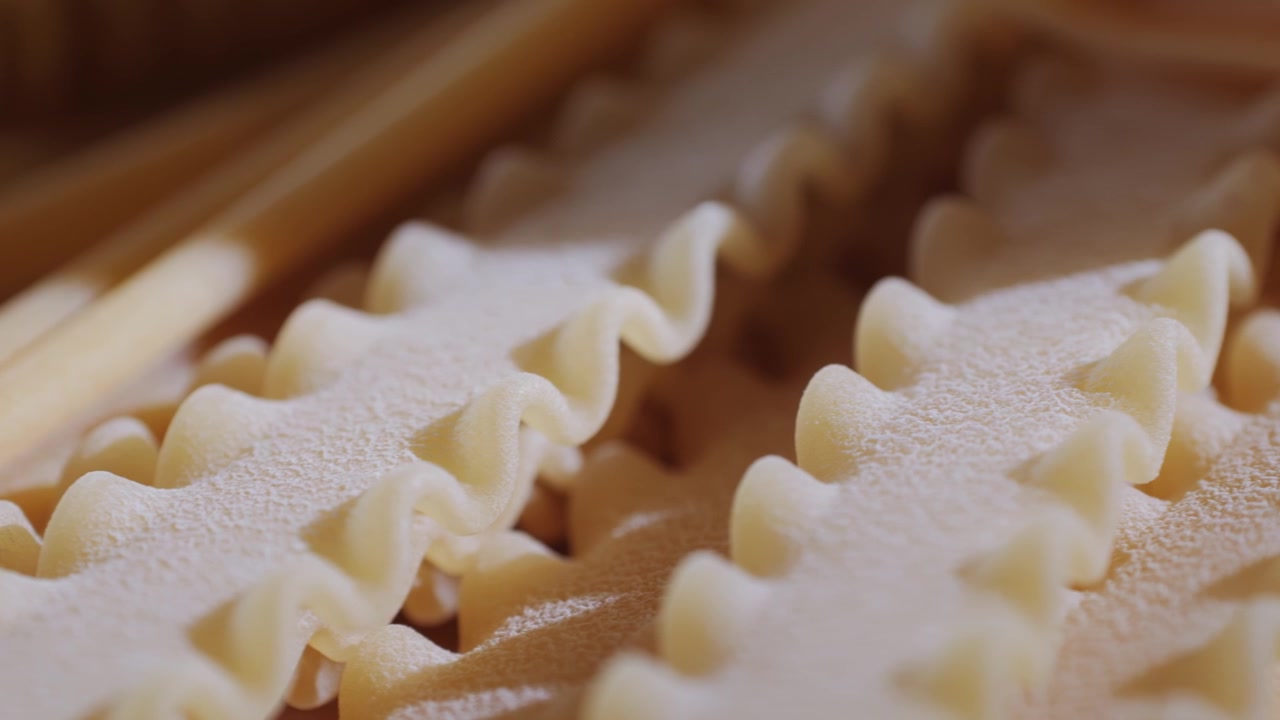 Close Up Macro Shot of Various Uncooked Dry Pasta