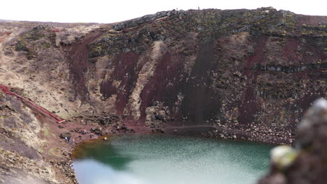 Iceland-Lake-at-Base-of-Mountain-in-4K