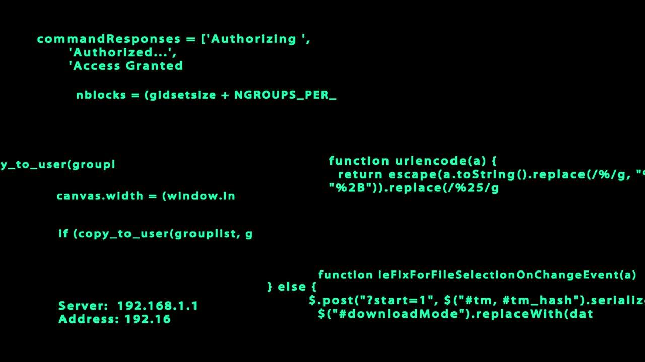 Source scripts on the screen
