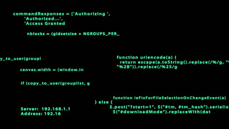 los scripts de origen en la pantalla