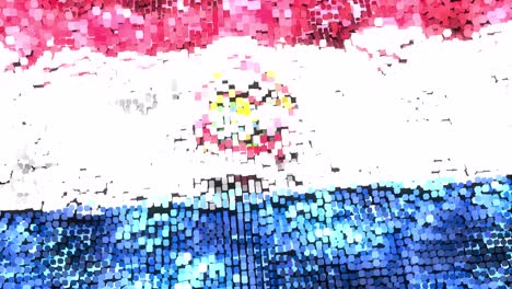 paraguay bright flag - loop