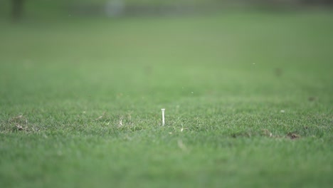 El-Club-De-Golf-Golpea-Una-Pelota-De-Golf-En-Cámara-Lenta.