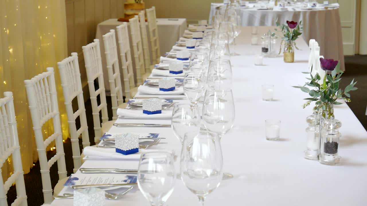 toma de un lugar de recepción de bodas