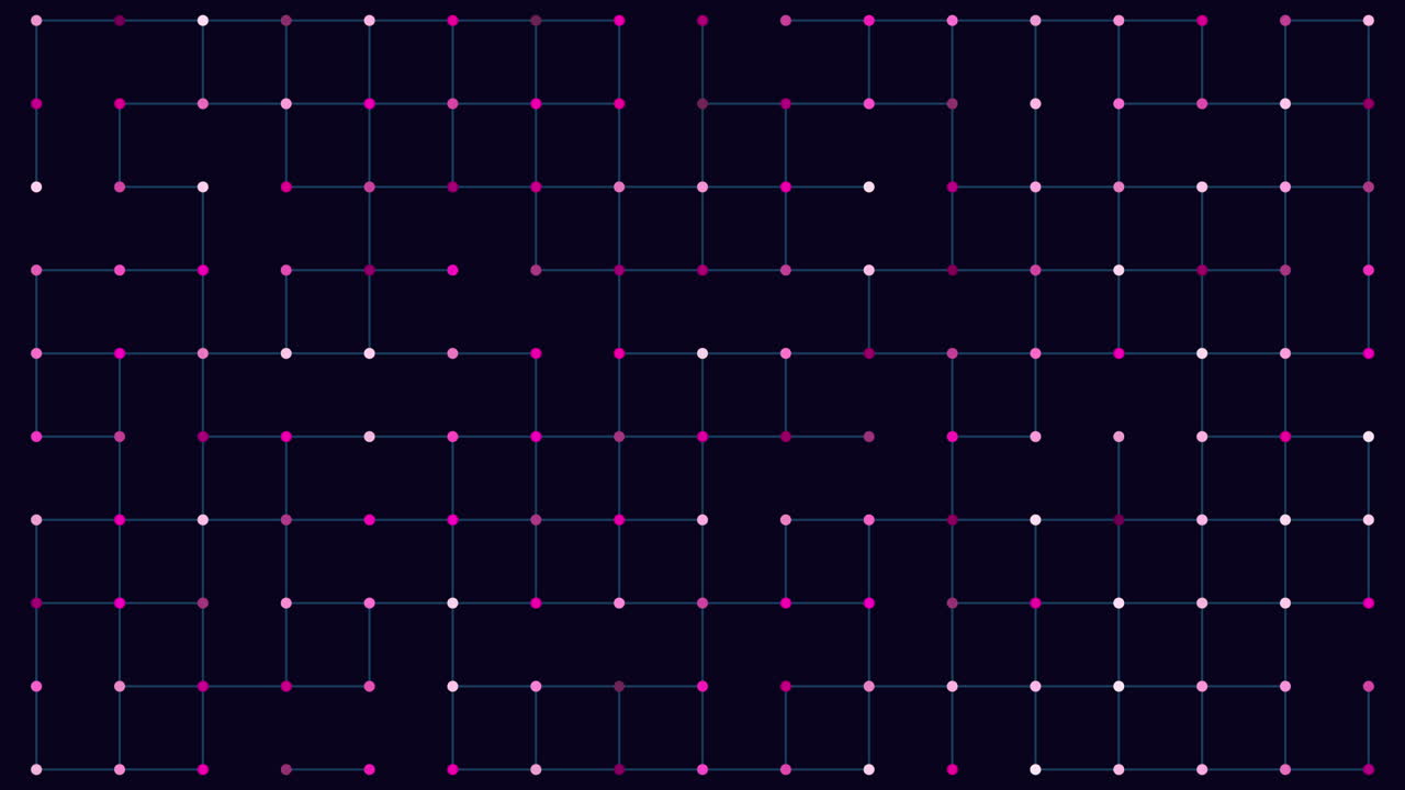 魅力的な迷宮 複雑な点格子形 暗い背景の魅力的なパターン