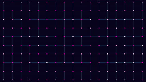 Fesselndes-Labyrinth,-Kompliziertes-Punktraster-Bildet-Ansprechende-Muster-Auf-Dunklem-Hintergrund