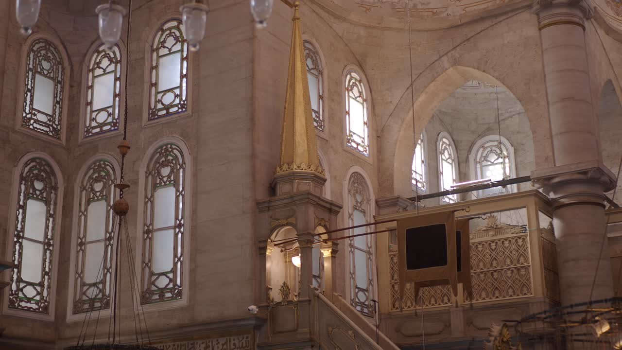 Grand Interior of a Historical Mosque