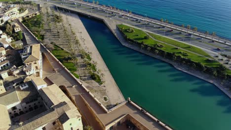 Drone-shot-from-Palma-by-the-Cathedral-on-Mallorca