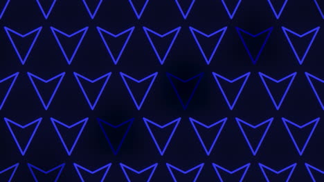 modern blue zigzag pattern of triangles