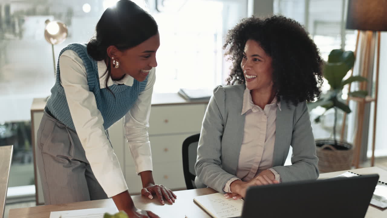 Happy business woman, fist bump