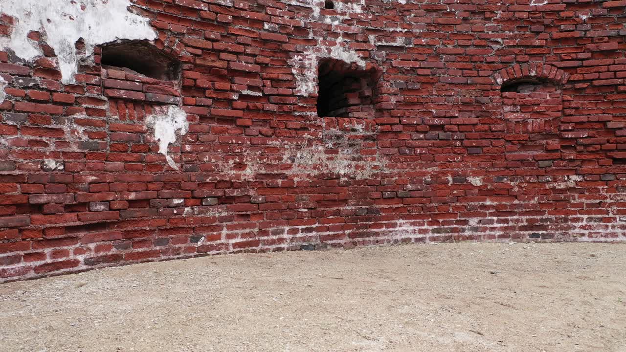 Ruined Brick Fort by the Ocean