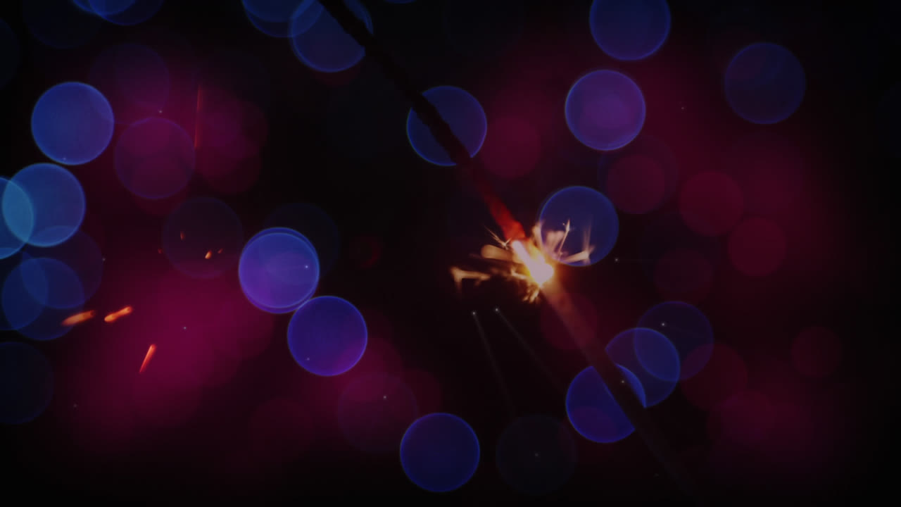 빛의 반 ⁇ 이는 반점과 함께 차 반 ⁇ 이는  ⁇ 불의 애니메이션