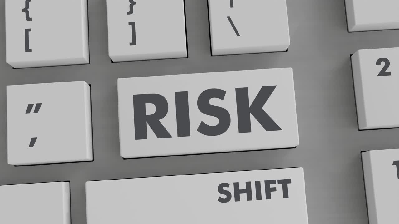 RISK BUTTON PRESSING ON KEYBOARD