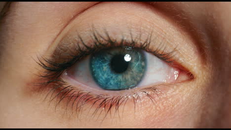 Stress,-blue-eye-and-macro-of-iris-with-scared