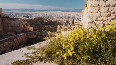Blick-Auf-Athen-An-Einem-Sommertag-Von-Den-Ruinen-Des-Parthenon