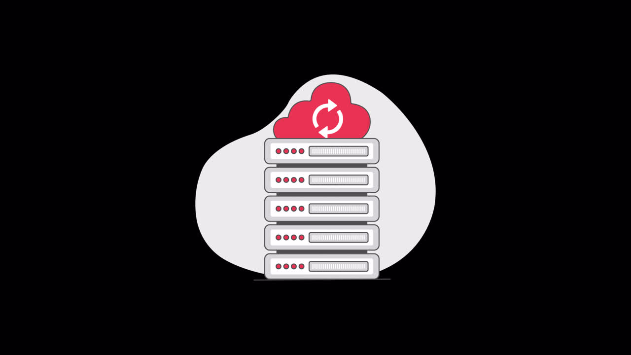 Cloud Data Synchronization with Server Racks and Router