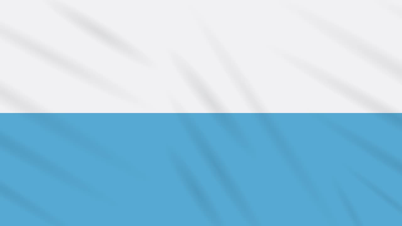 bandera civil de san marino agitando un bucle de fondo de tela