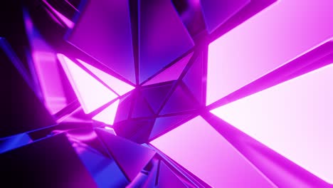 volando a través de un túnel con paneles brillantes. animación de bucle 001