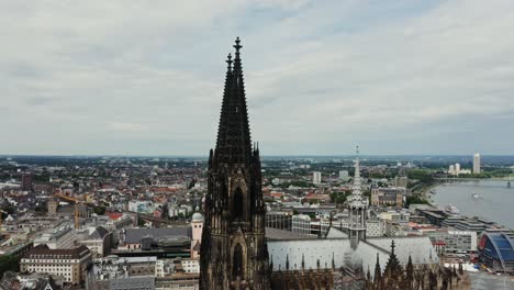 cologne cathedral aerial view