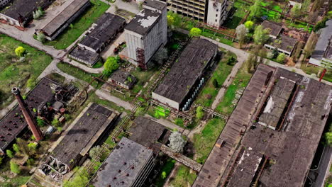 territory of abandoned industrial area waiting for demolition