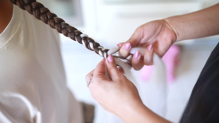 Intrecciare i capelli di un bambino
