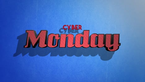 Retro-vibe:-Cyber-Monday-in-classic-80s-style-with-grunge-texture