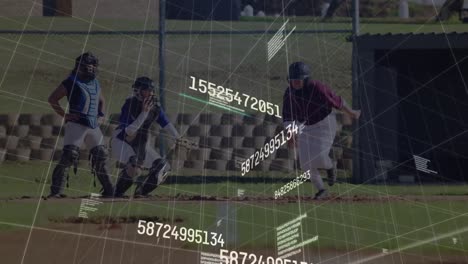 Animation-Der-Datenverarbeitung-über-Verschiedene-Baseballspieler