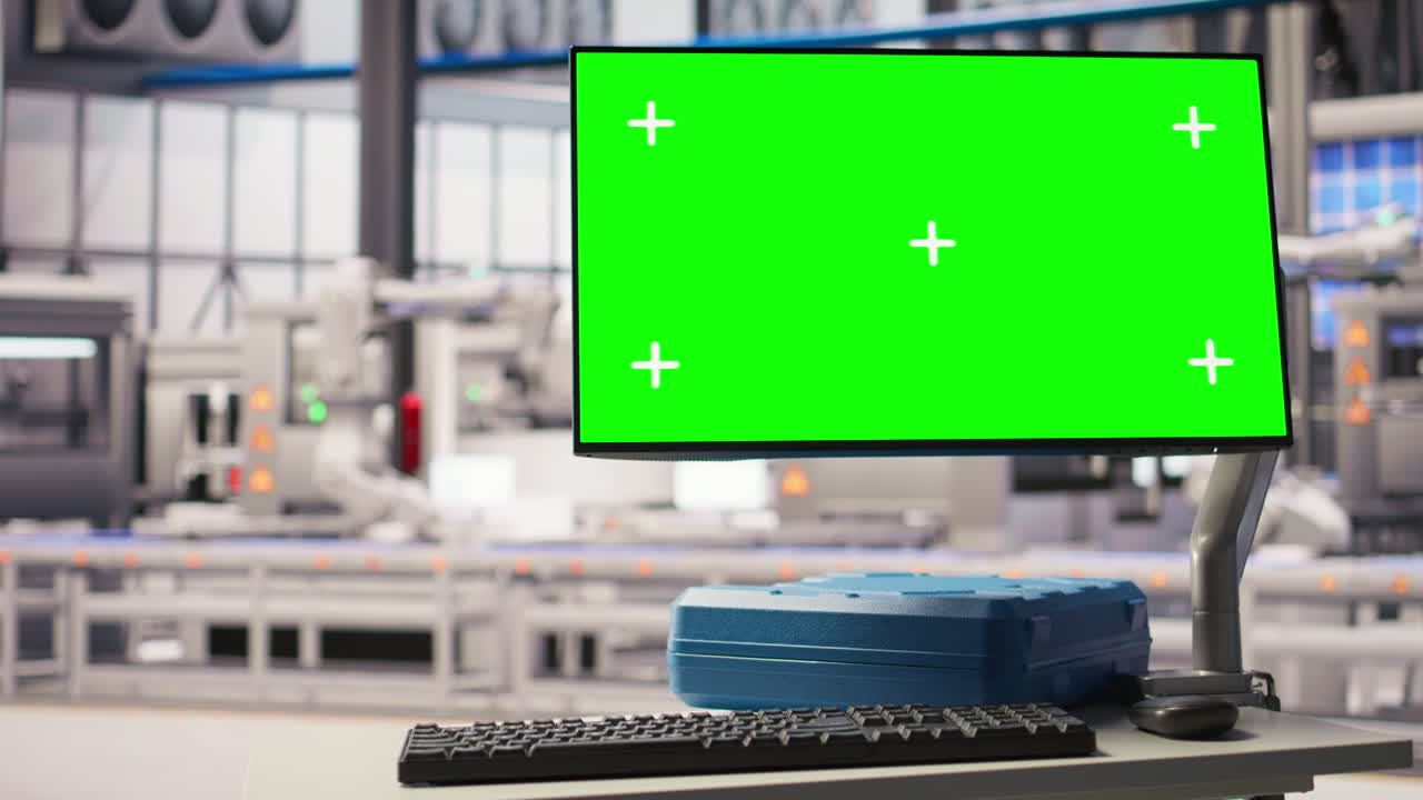 Vertical video Close up of isolated screen in photovoltaics factory