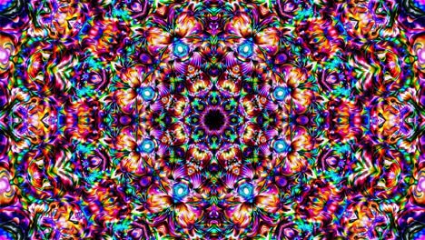 colorful and mesmerizing mandala with intricate details and vibrant colors creating a psychedelic kaleidoscopic vision, perfect for backgrounds, posters, and digital art projects