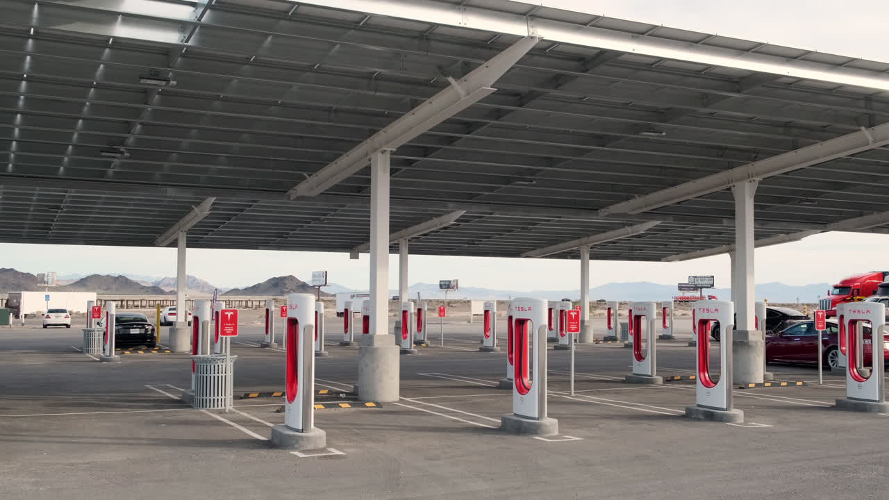 Tesla Supercharger In Baker California