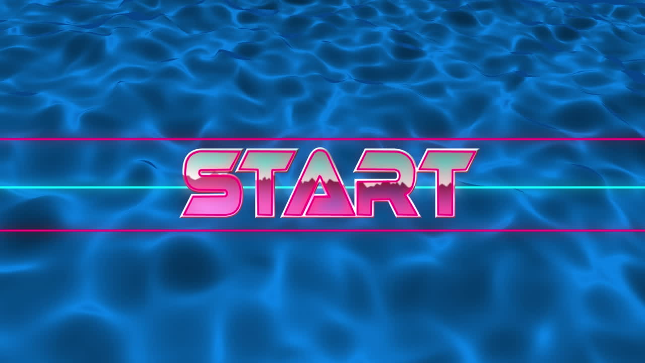 Animation of start in digital abstract space