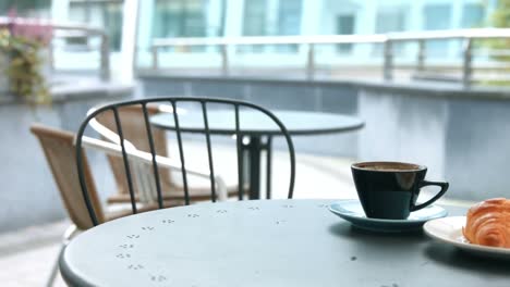 outdoor terrace in cafe