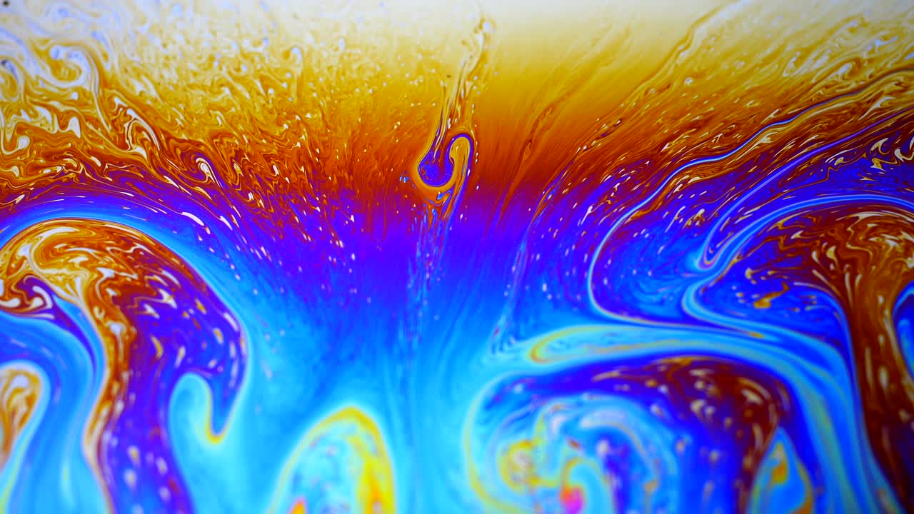colores en movimiento, efecto líquido, burbujas de jabón