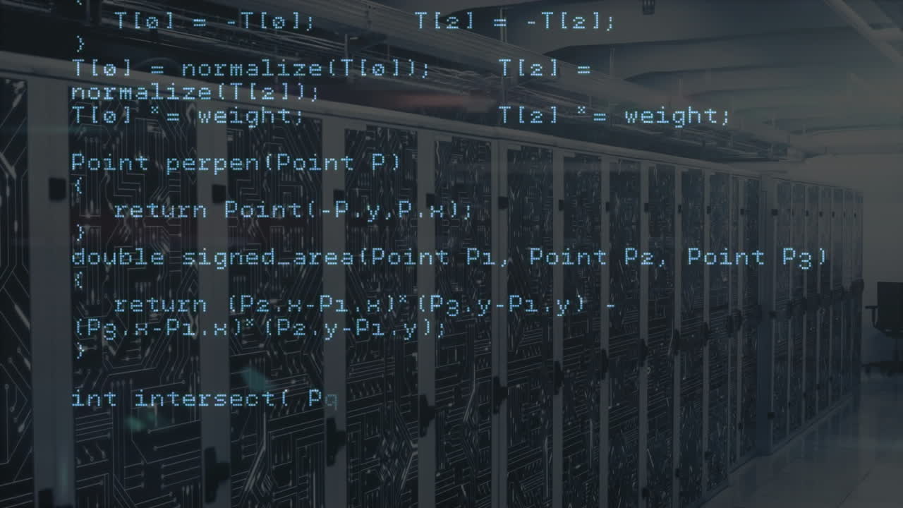 Animating programming code over servers in data center
