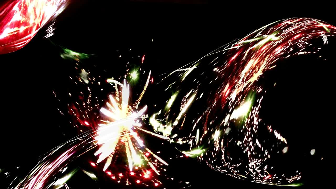 hilos de rastros de luz.