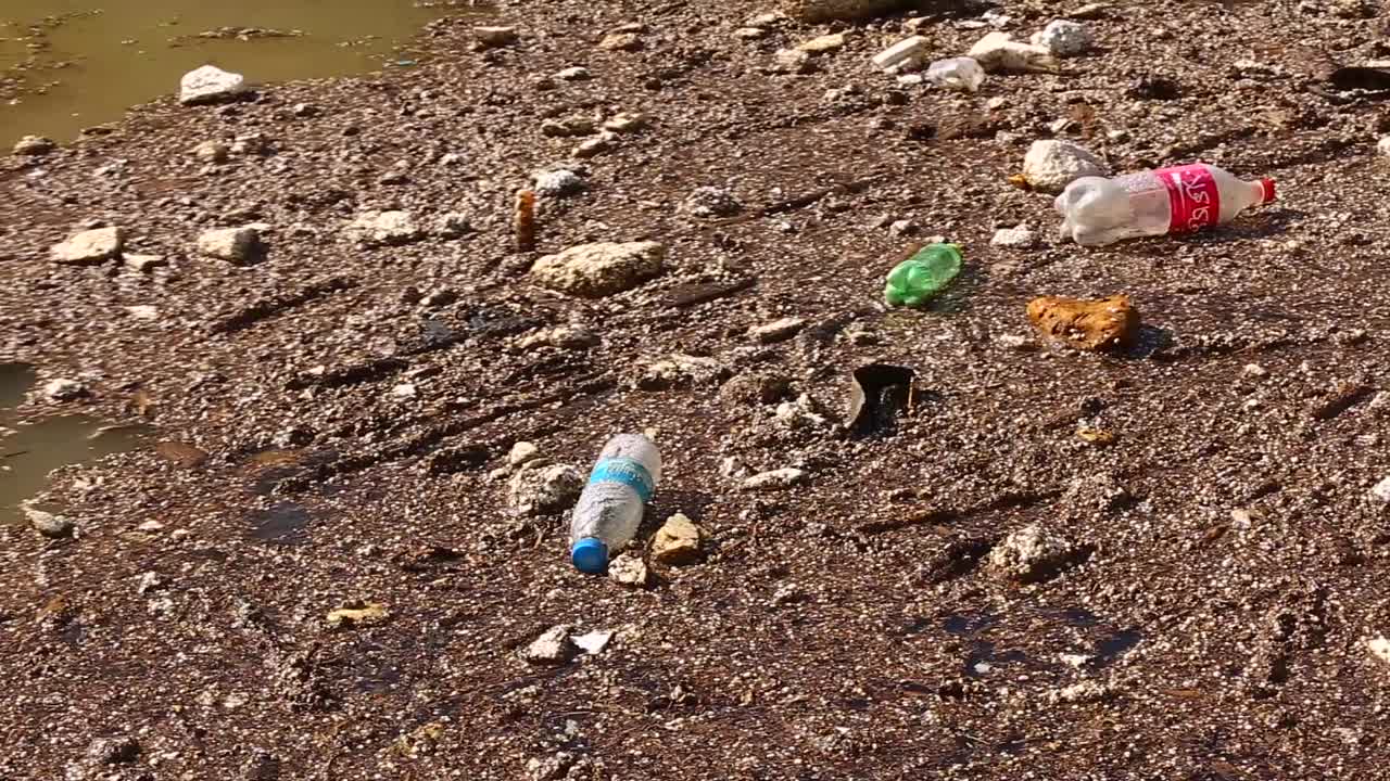 adventure in Iran capture sad landscape of polluted lakes and rivers showcasing the impact of climate change and human waste on fragile environment adventure photography lake pollution tehran