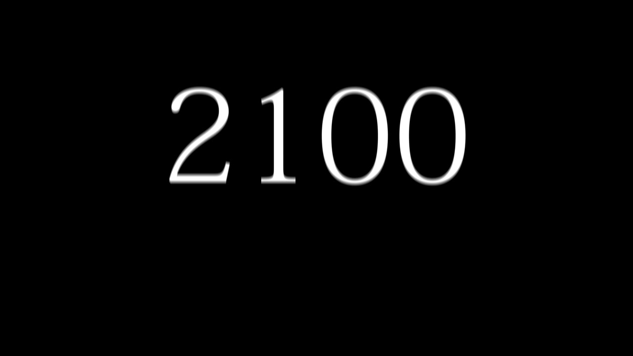 2100 text animation motion graphics