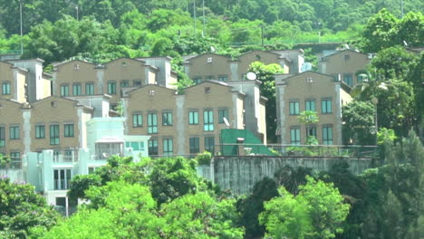 Exterior-De-Casas-Más-Pequeñas-En-Asia-Grupo-De-Casas-En-La-Ladera