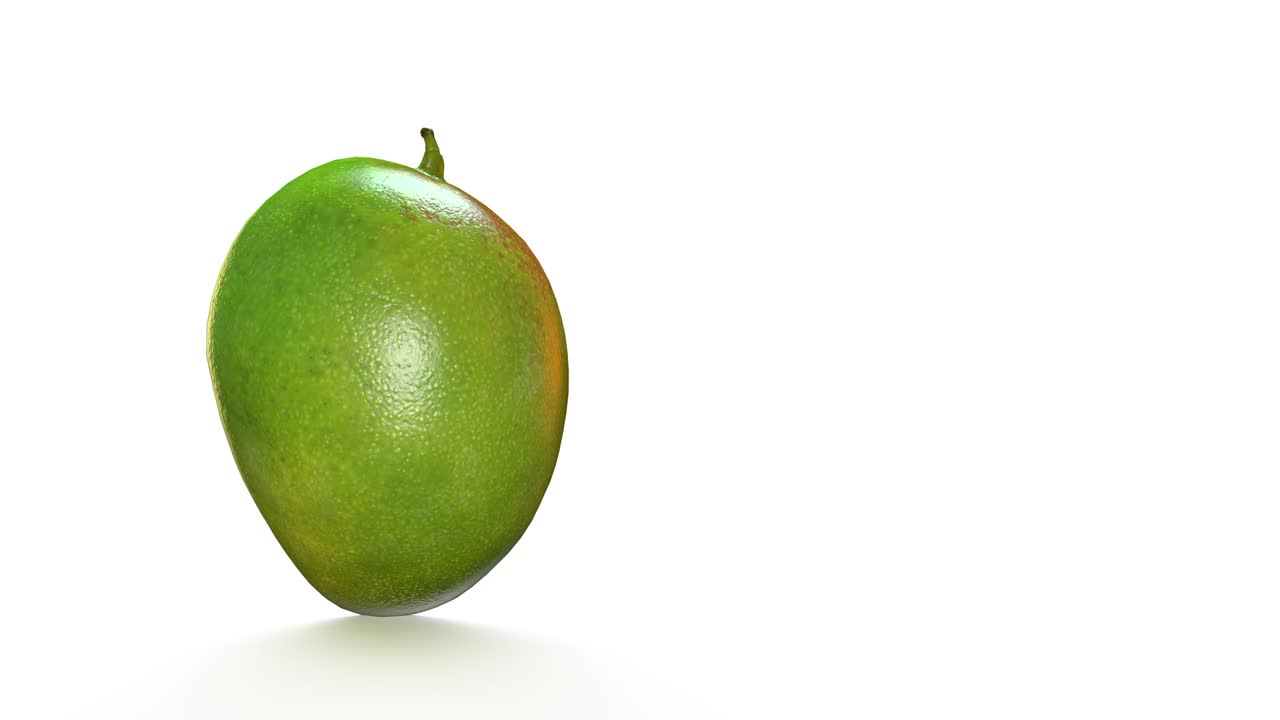 Mango rotating seamless loop white background