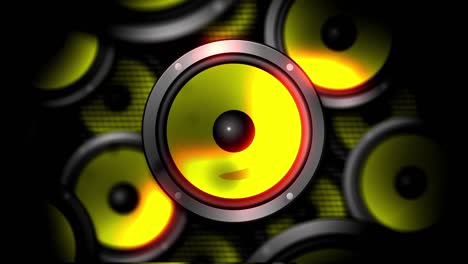 los altavoces vibran [bucle]
