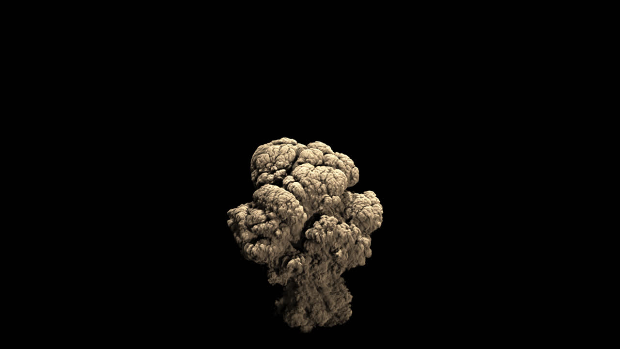 nube de humo de explosión