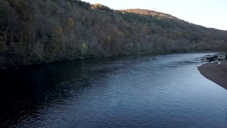 white river arkansas state park fall color in the mountains