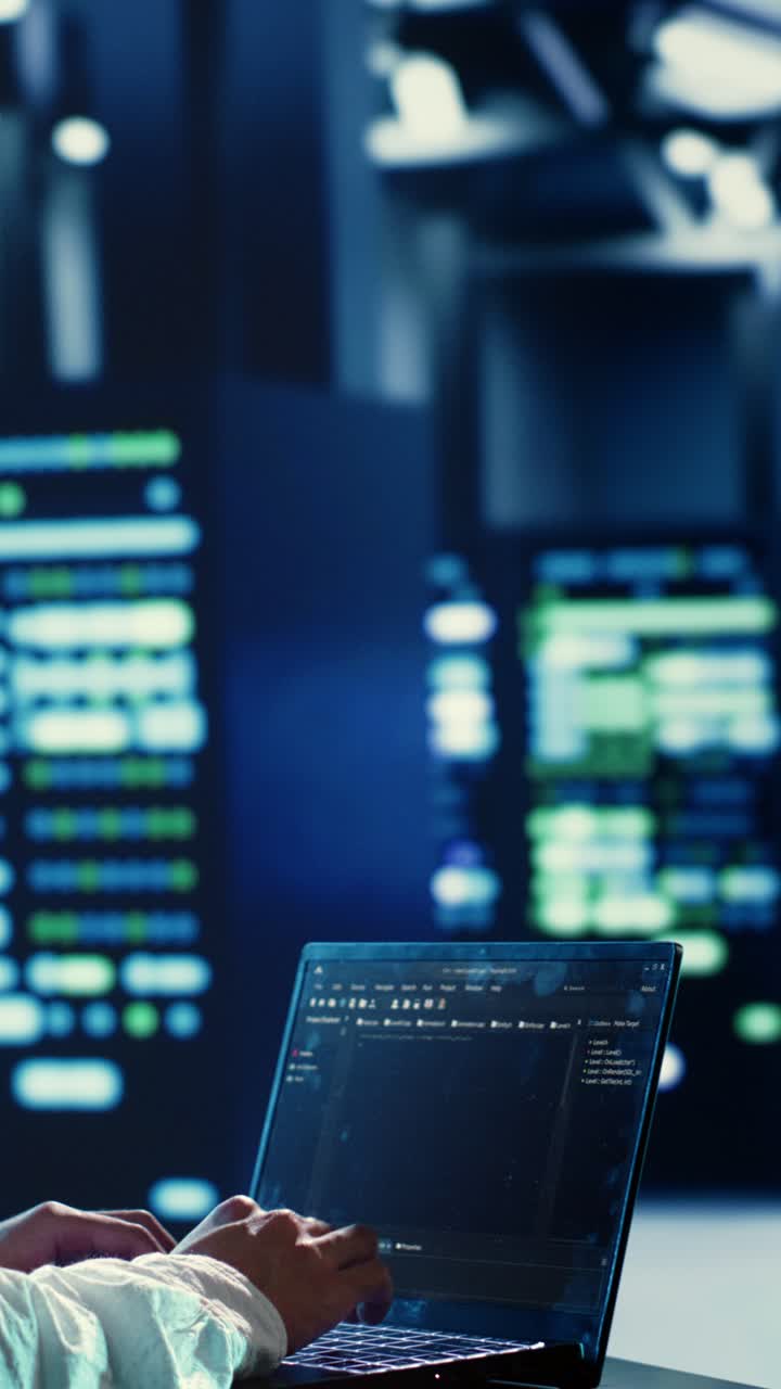 Vertical video Admin runs code in server hub