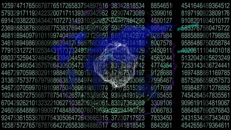 Web of connections forming a globe over world map against data processing