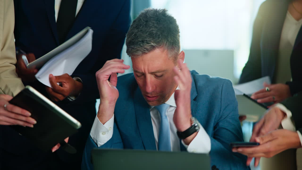 Business meeting with a team of people