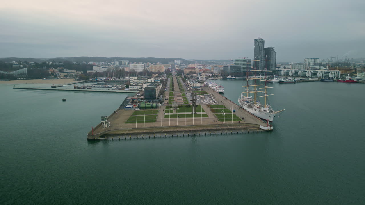 Aerial view of Gdynia, Poland