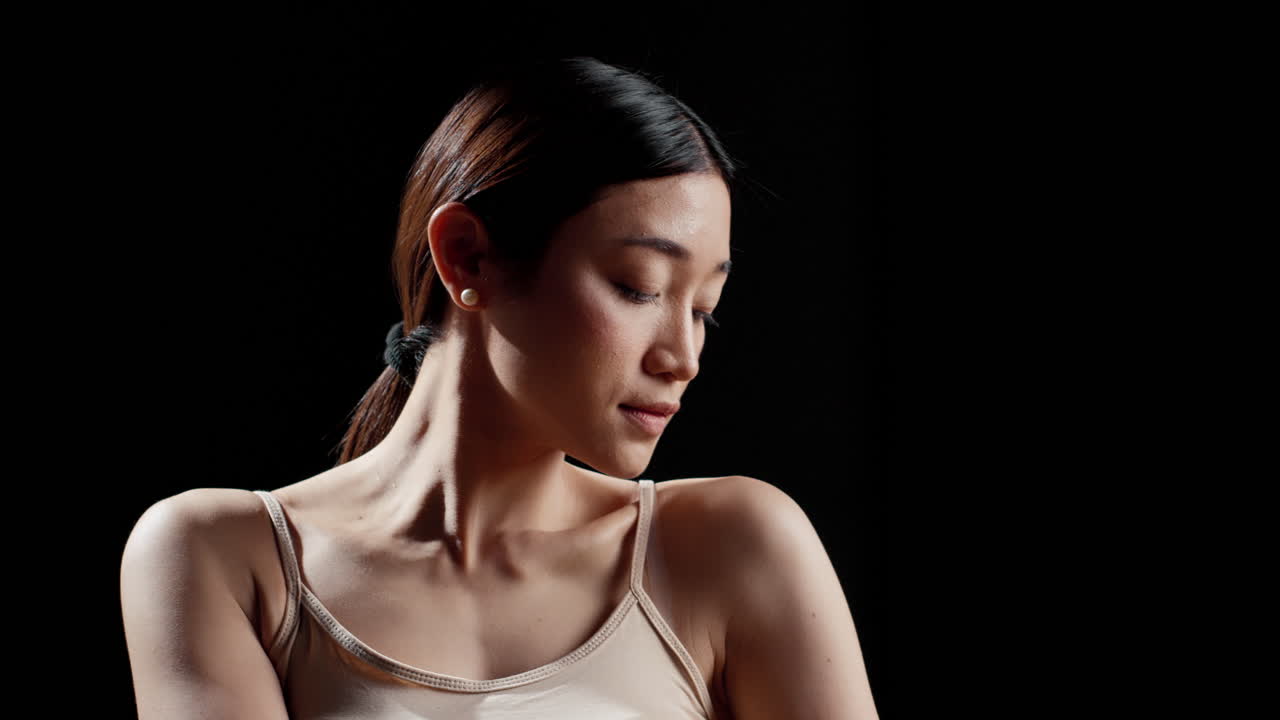 Portrait of an Asian woman in studio