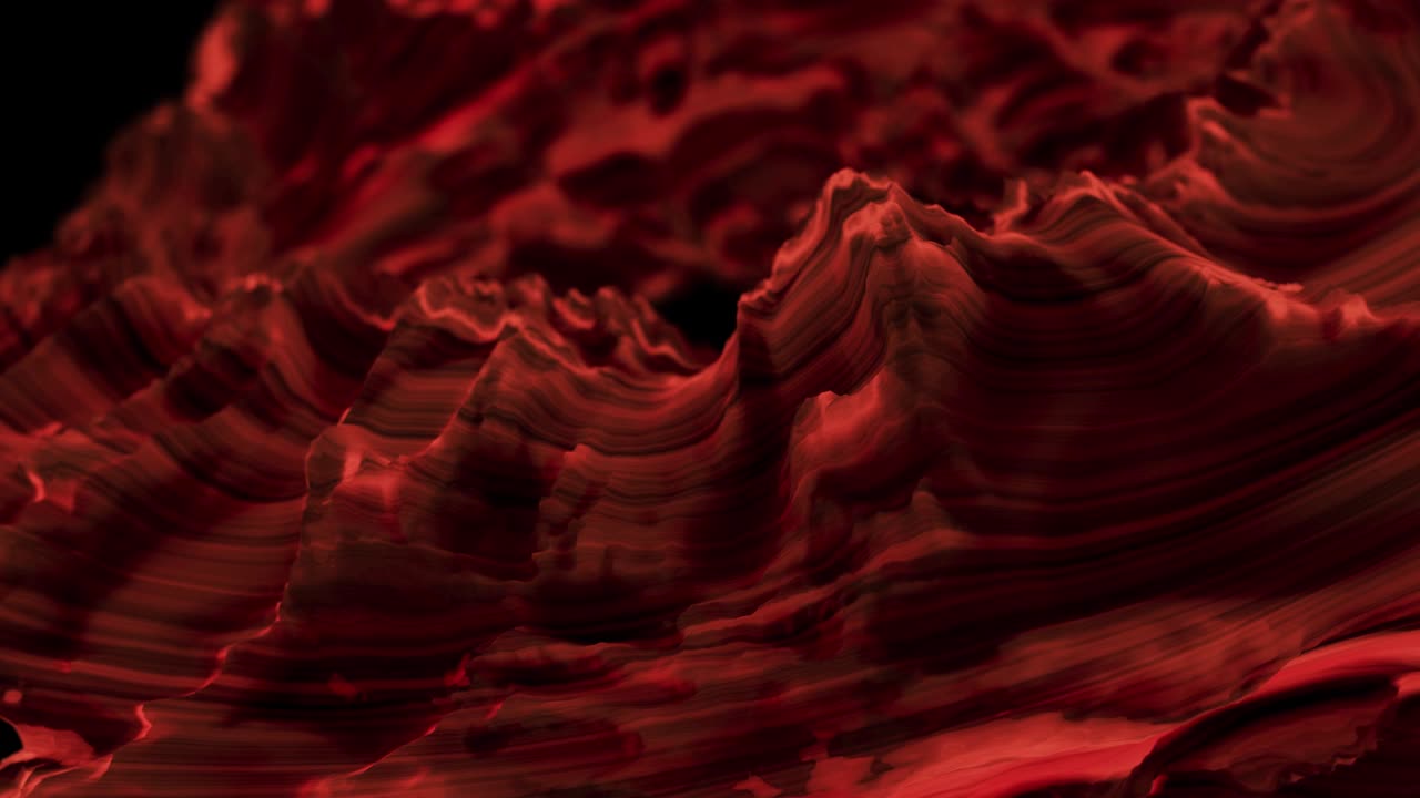 추상적인 움직이는 살아있는 직물. 루프 된 배경