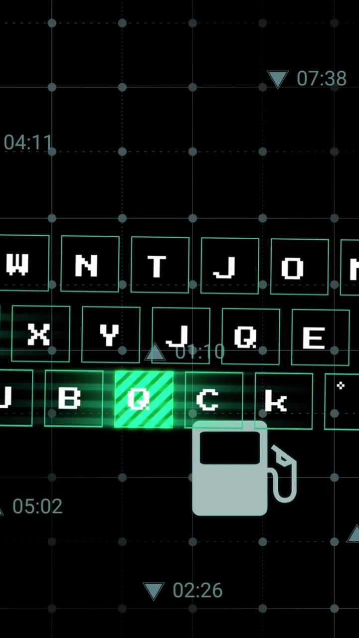 Animation of multiple digital icons and data processing over grid network against black background
